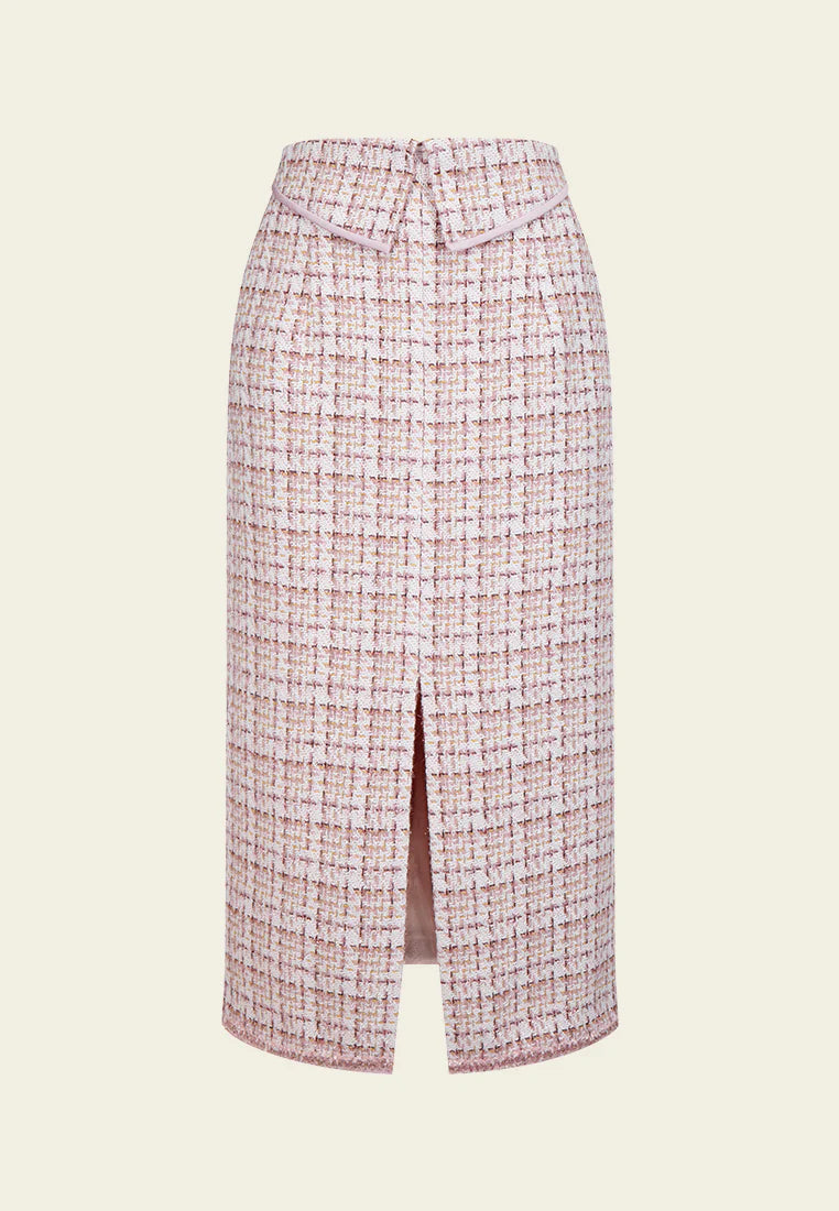 Check flap detail slit skirt