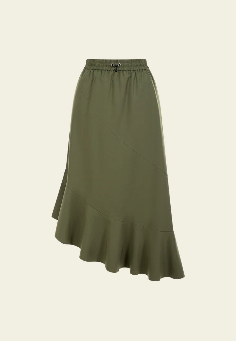 Asymmetrical hem skirt