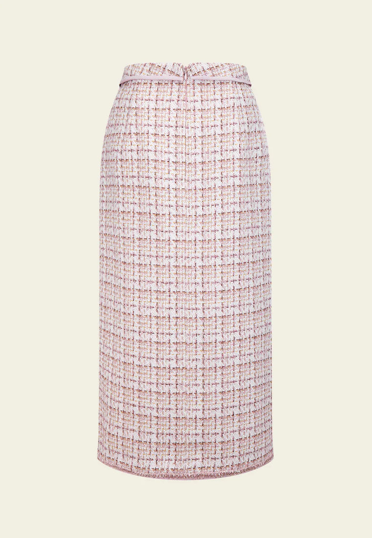 Check flap detail slit skirt